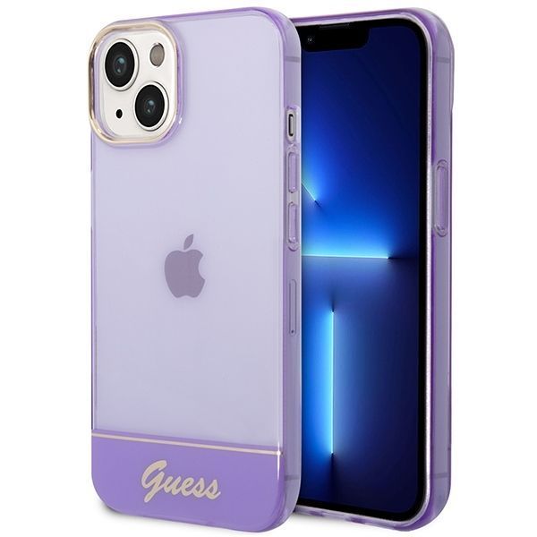 Etui Guess Translucent iPhone 14+/15+ 6.7" Fioletowe