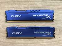 Комплект. Оперативна пам'ять HyperX Fury DDR3 2x4 8gb