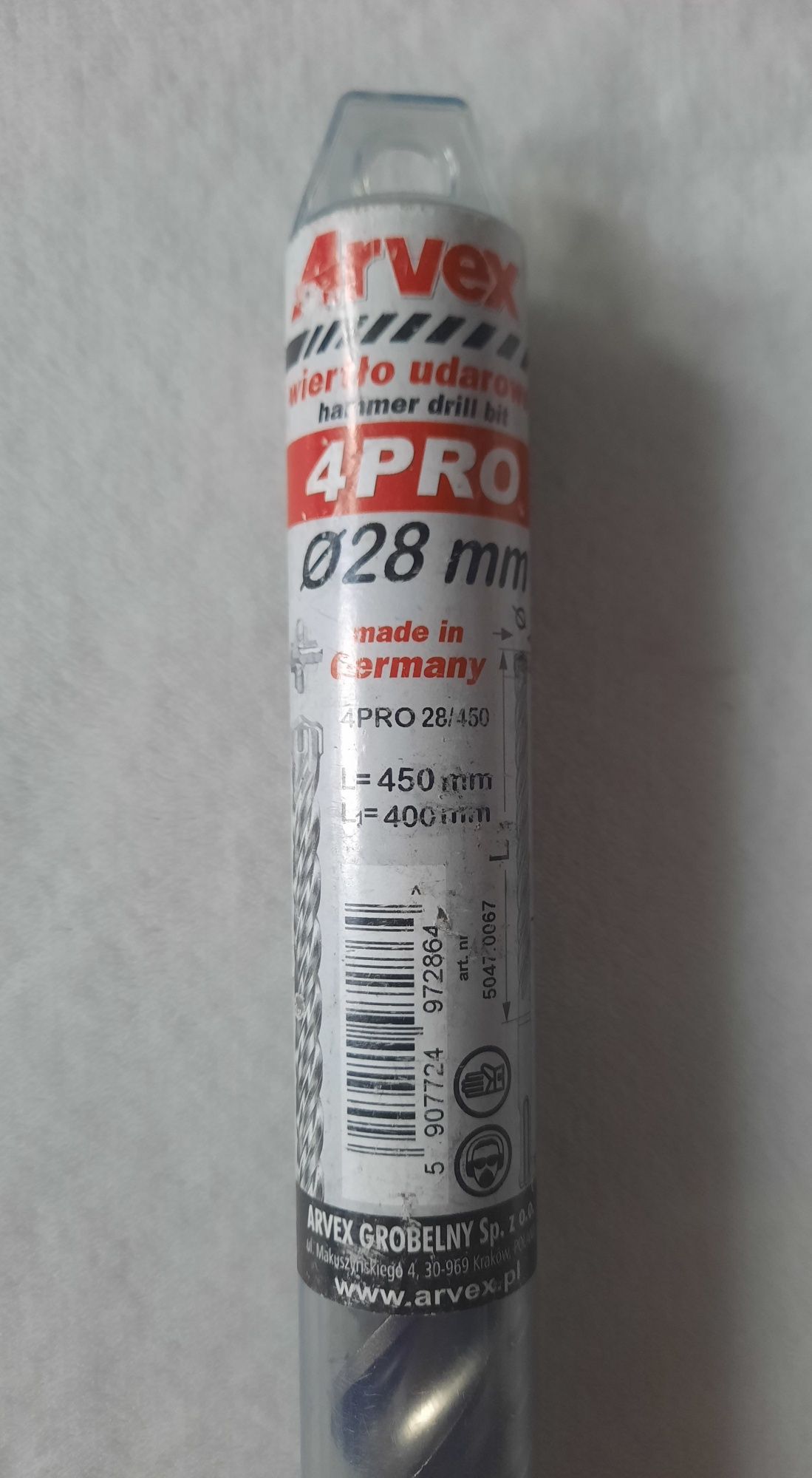 Wiertło Arvex 4 Pro fi 28/250