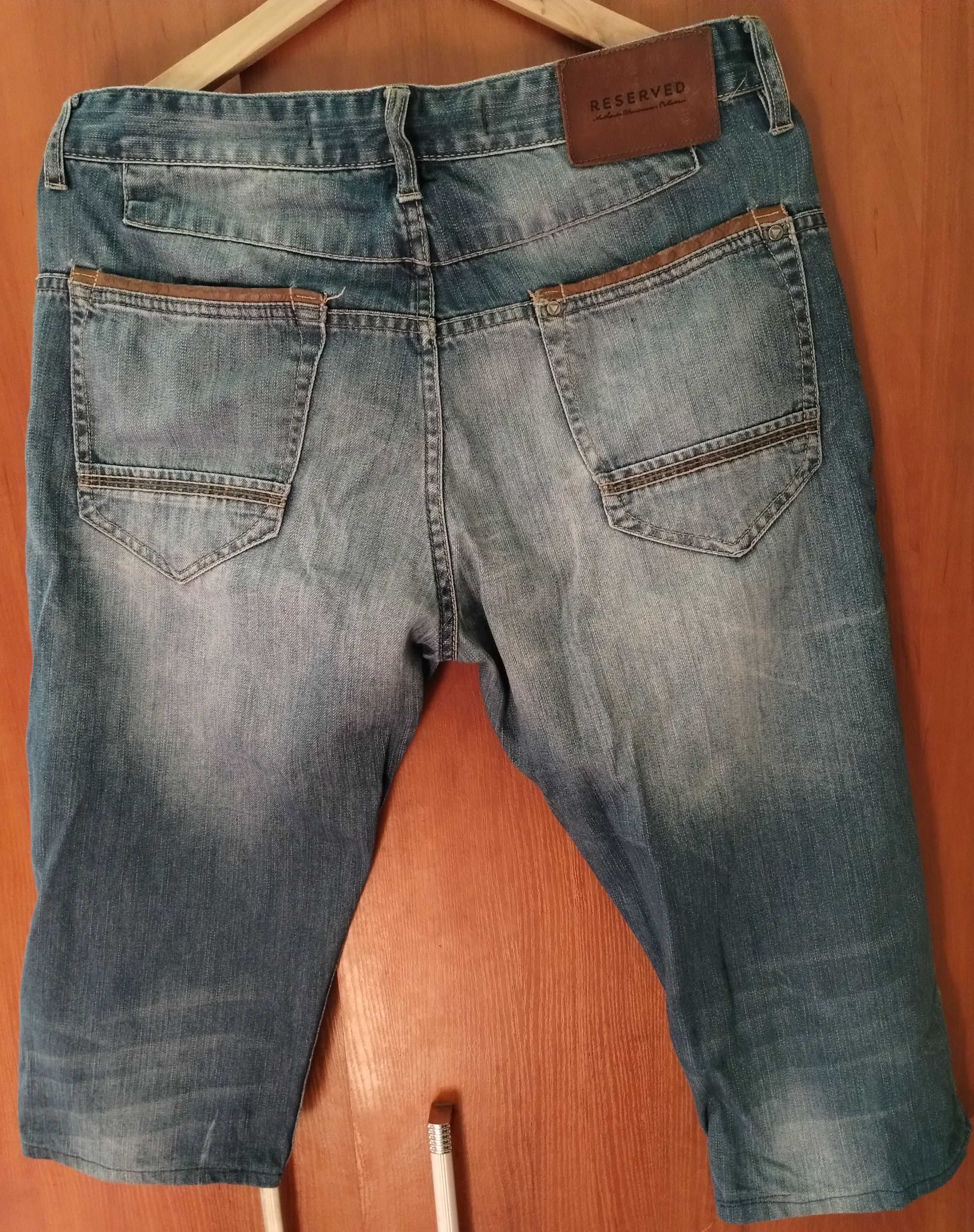 Spodenki męskie RESERVED jeansowe za kolano Szorty rozmiar 32/32