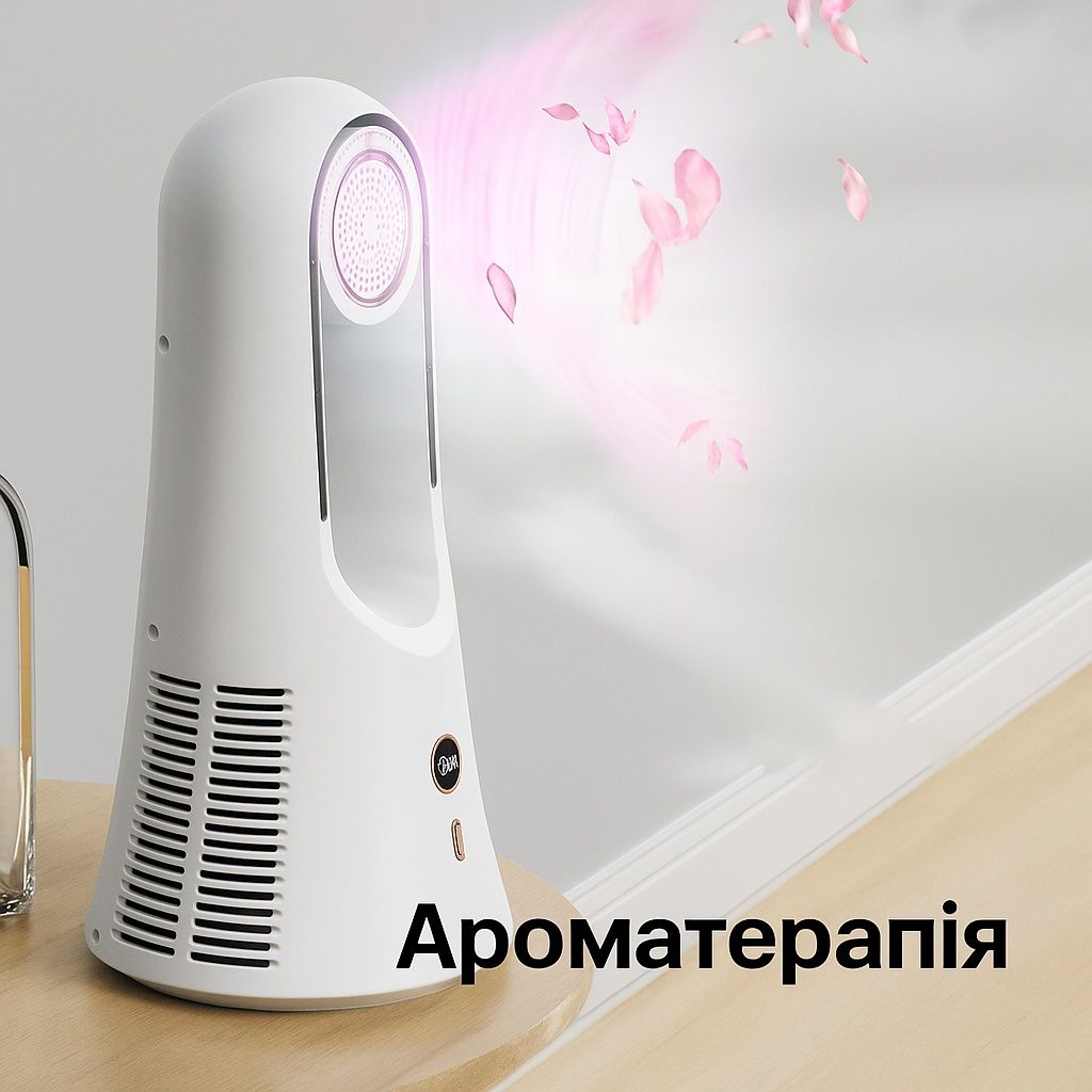 Безлопатевий настільний вентилятор з ароматерапією AND LY-623
