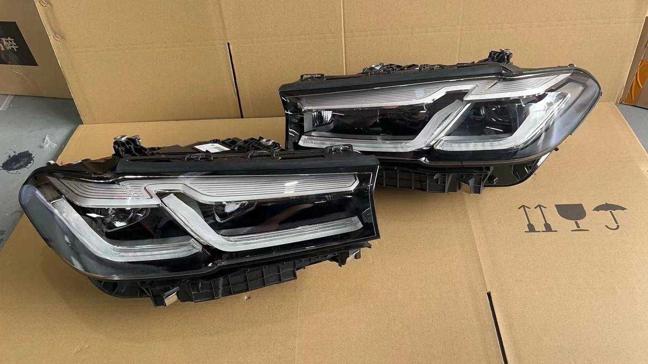 Фари bmw g30 g31 full led shadow line передние фары бмв г30 фулл лед