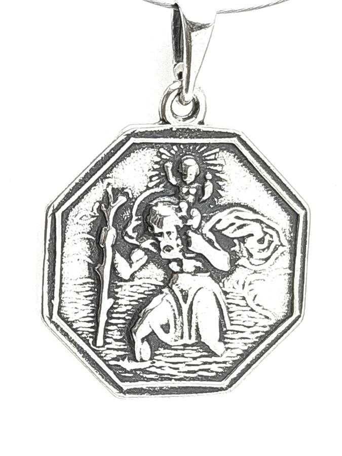 WYPRZEDAŻ!-50% Medalik srebrny pr.925 Święty Krzysztof patron kiBS-147
