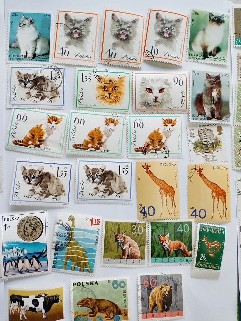 Znaczki pocztowe zwierzęta z całego świata