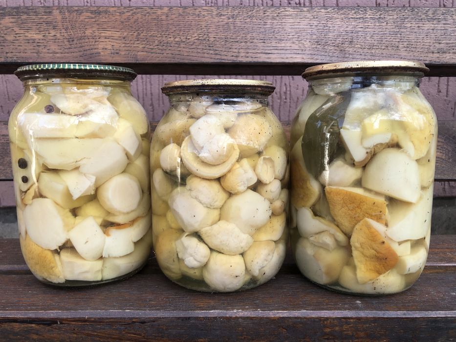 Мариновані білі гриби