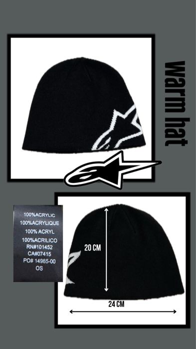 шапка alpinestars, vintage/retro