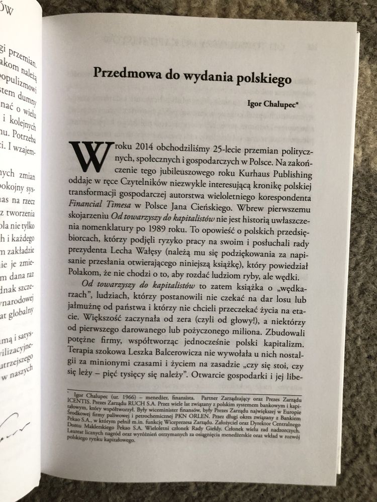 Jan Cieński. Od towarzyszy do kapitalistów