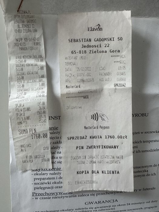 Okulary korekcyjne Ray Ban astygmatyzm krotkowzroczność złote sapphire