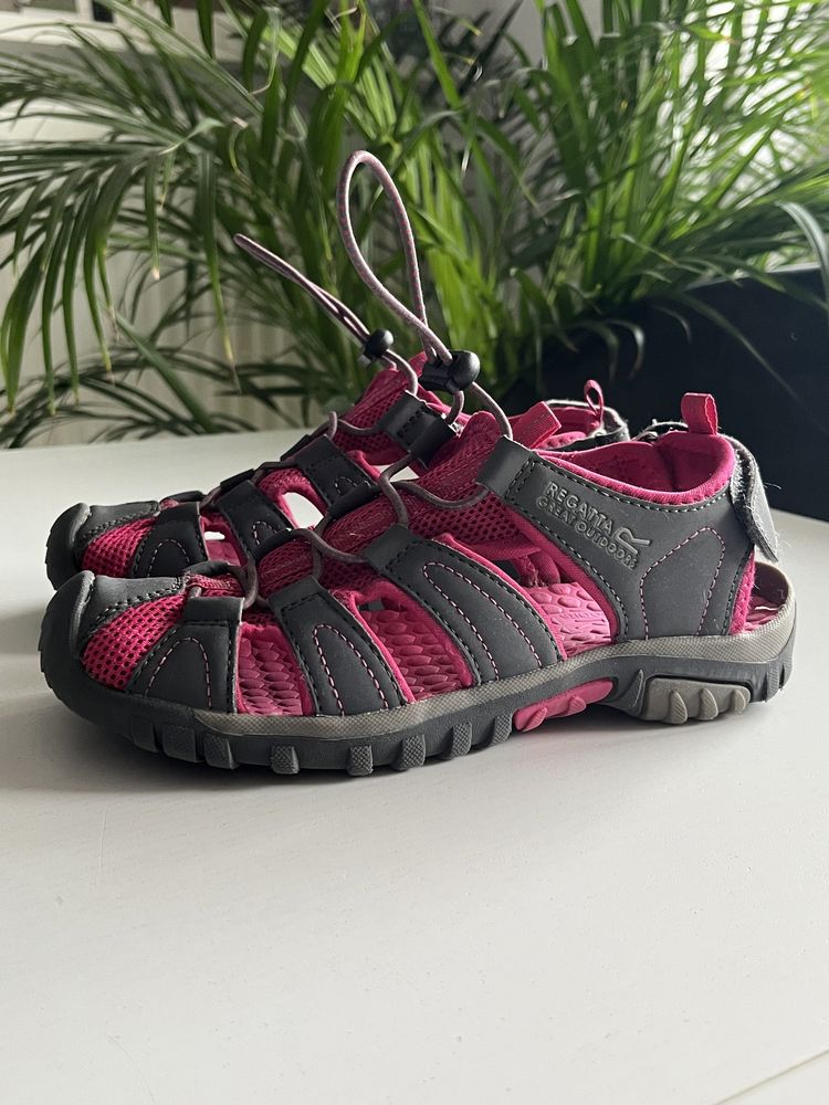 Regatta buty sandały trekkingowe EUR34 21cm sandałki na rzepy jak nowe