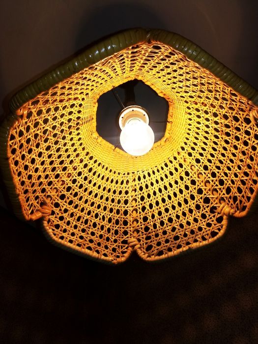 Przepiekna Lampa Loft Design PRL azurowa super poswiata Tanio Okazja