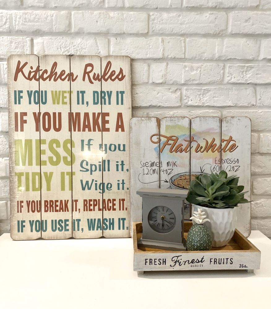 Grafika do kuchni, obraz, plakat, tablica - kitchen rules