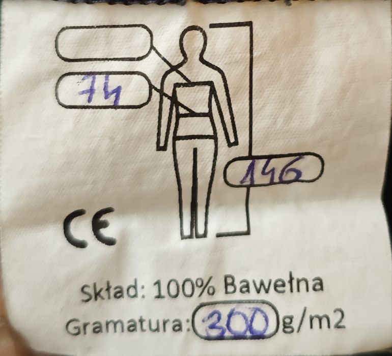 Ogrodniczki robocze na szelkach – rozmiar 146 – solidna bawełna, wysok