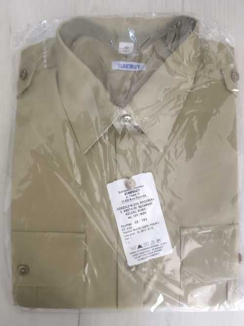 Koszulo-bluza oficerska wzór 301/MON krótki rękaw 42/185 khaki