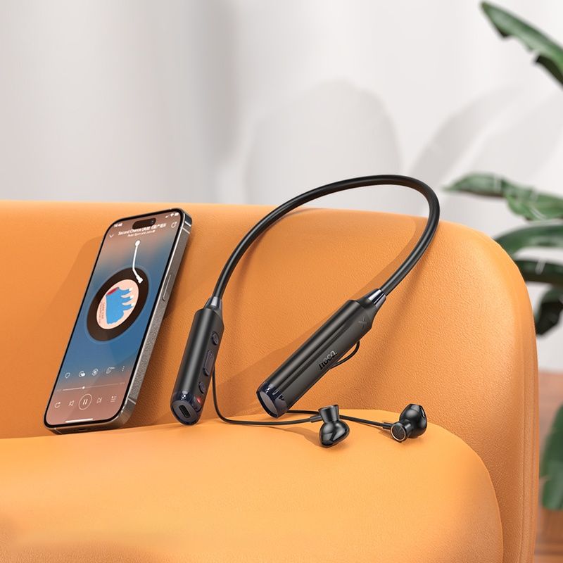 Bluetooth Наушники Sport 120 часов  Hoco DM42 LED экран +  Micro-SD