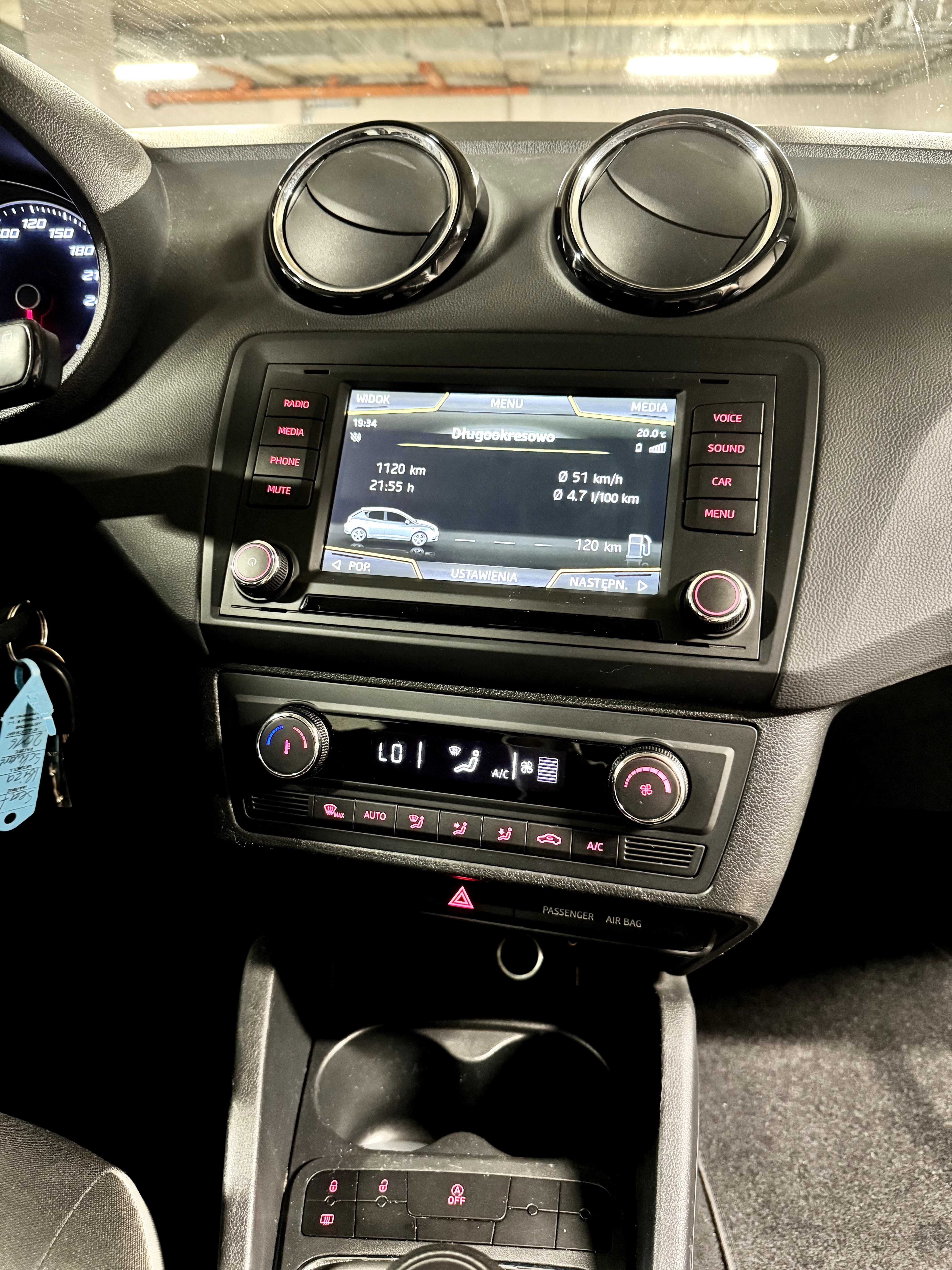 SEAT IBIZA 15r 1.0 ECOTSI FR  VW POLO Klimatyzacja Tempomat Parktronic