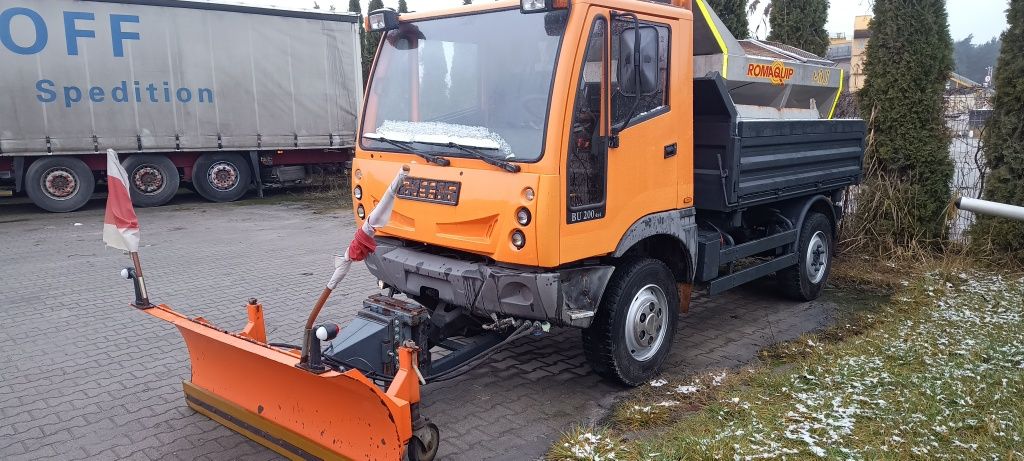 BUCHER multicar 4X4 PIASKARKA PŁUG kiper Bremach wywrotka Unimog Iveco