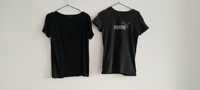 OKAZJA zestaw 2 szt puma h&m koszulki bluzka t-shirt s 36 m 38 czarna