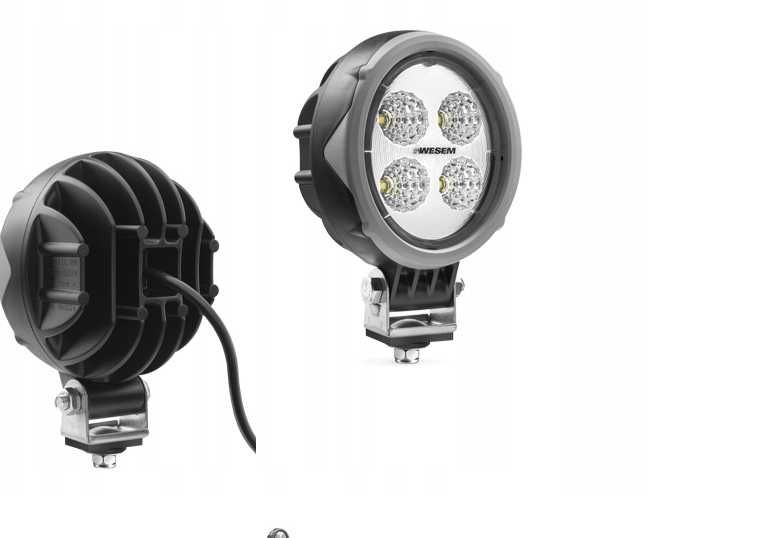 Lampa robocza Led 12-24V szara Wesem CRV2C.56100