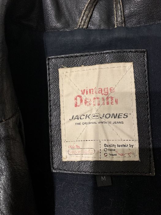 Кожаная куртка пиджак Jack & Jones