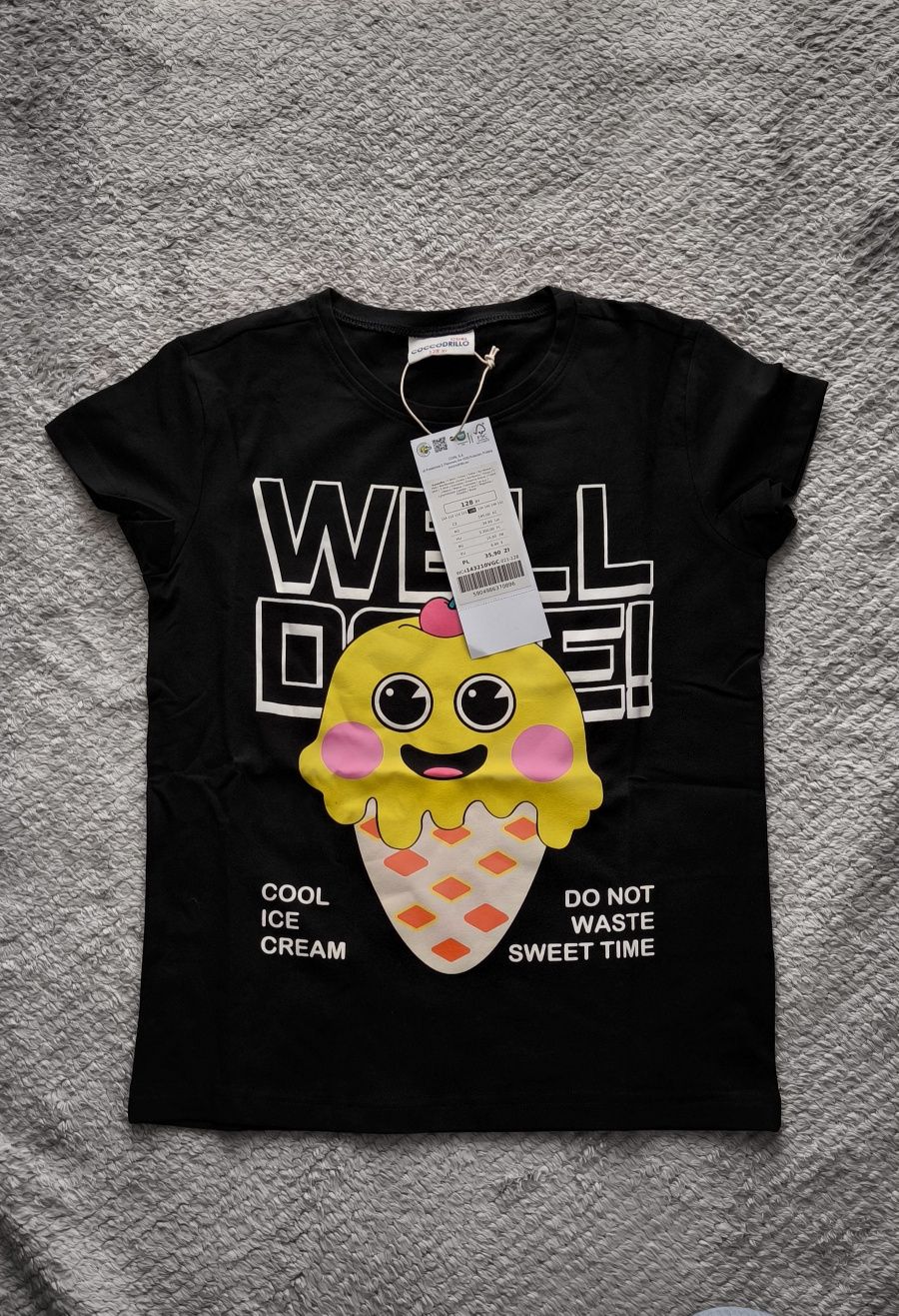 Nowa bluzka t-shirt coccodrillo r. 128