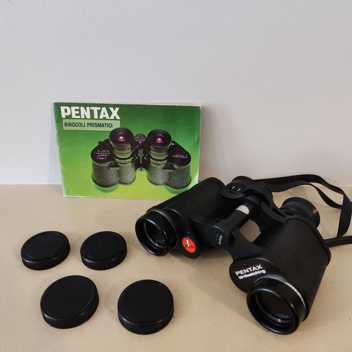Binóculos antigos Pentax Asahi 8x30 Field 7.5º model no.861