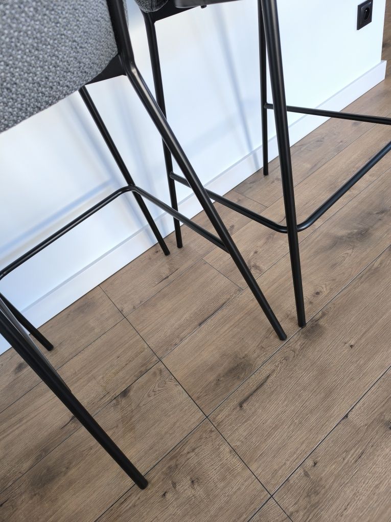 Hokery 2 szt. Mebel Partner Fabio grafit