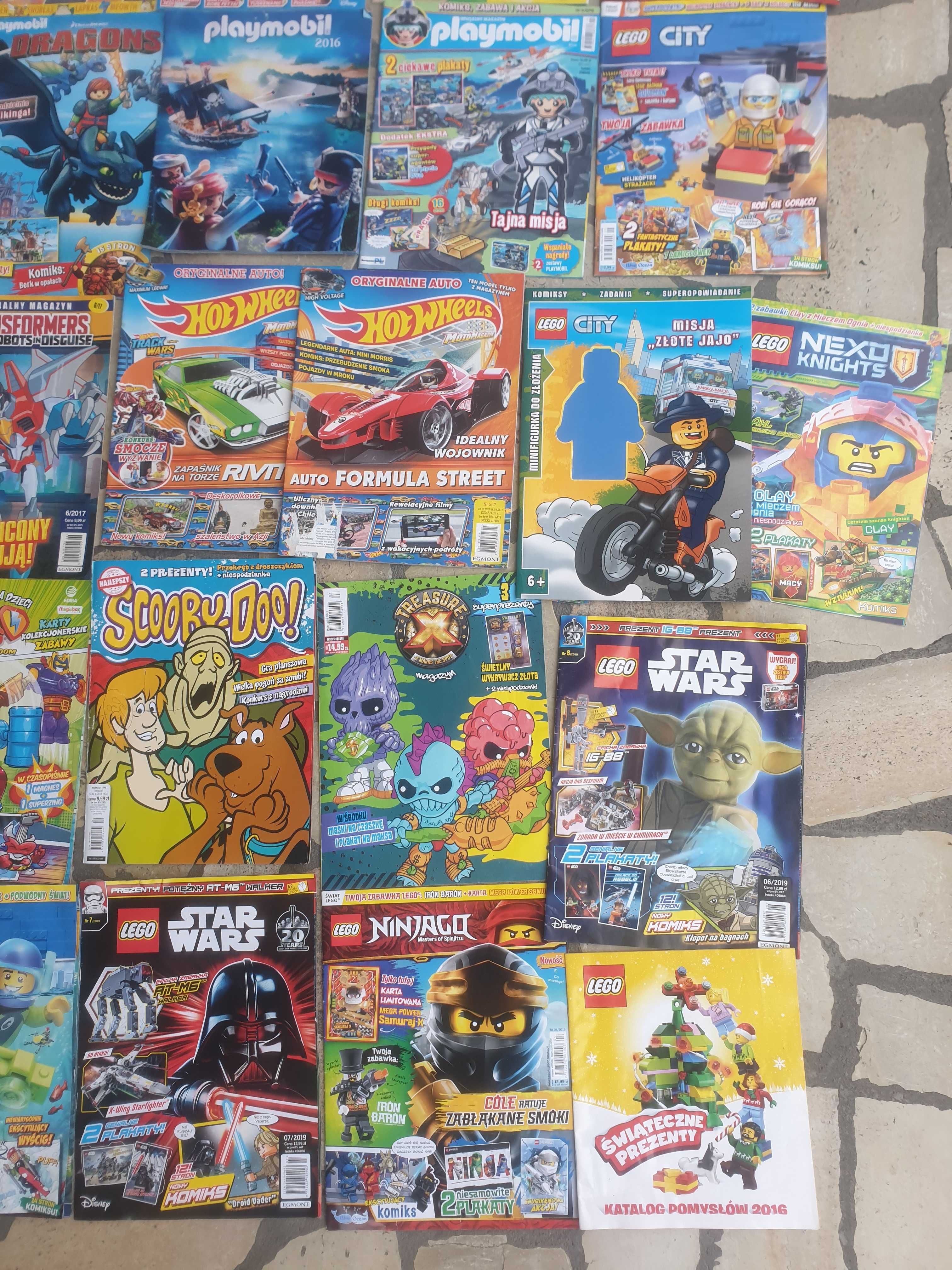 25 gazetek Lego, Playmobil, Super Zings + Plakat