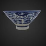 Chińska porcelana Miska biel kobalt w stylu Ming b5/022555