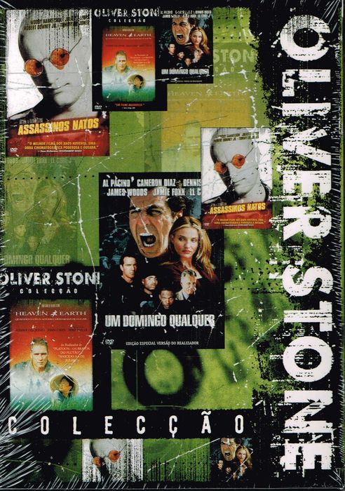 Caixa Colecção Oliver Stone com 3 Filmes em 3 DVDs - NOVOS! SELADOS!