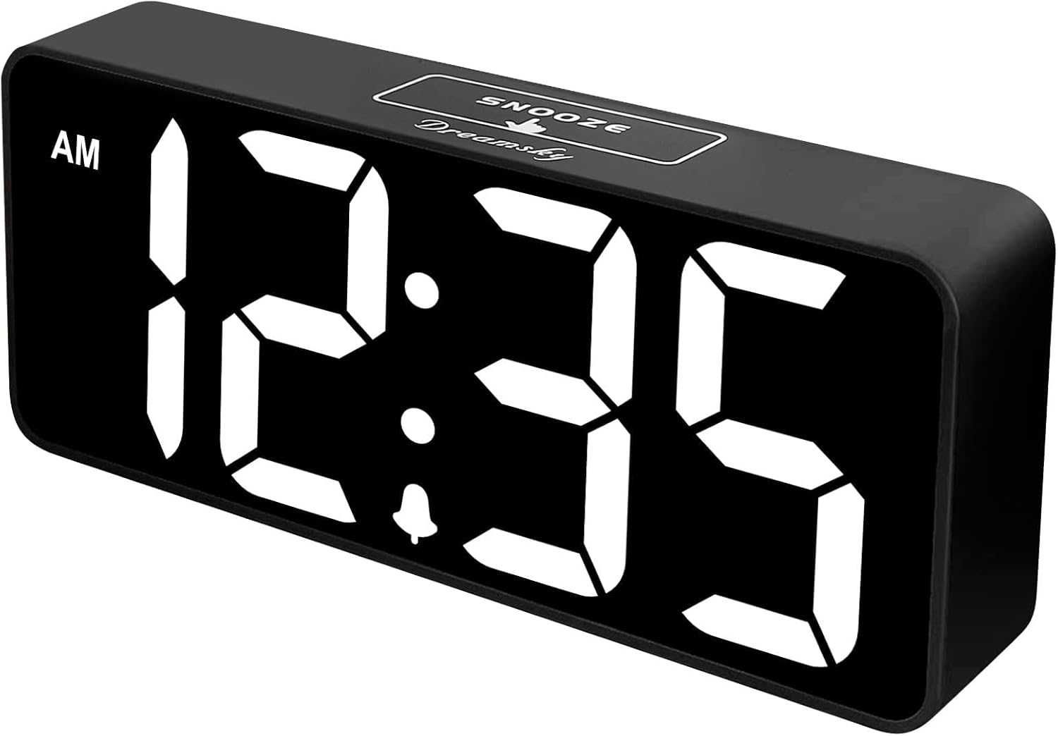 Cyfrowy budzik LED Eachui funkcja ładowania  telefonów USB, duże cyfry