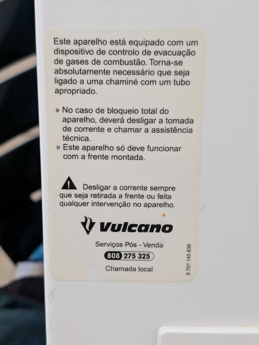 Esquentador Vulcano Click Ventilado
