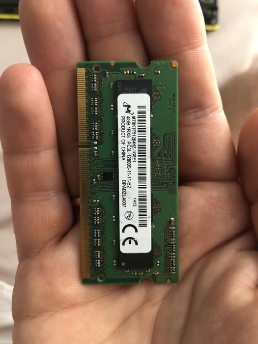 Оперативна памʼять Micron для ноутбука DDR3L 4GB SODIMM 1600 MHz