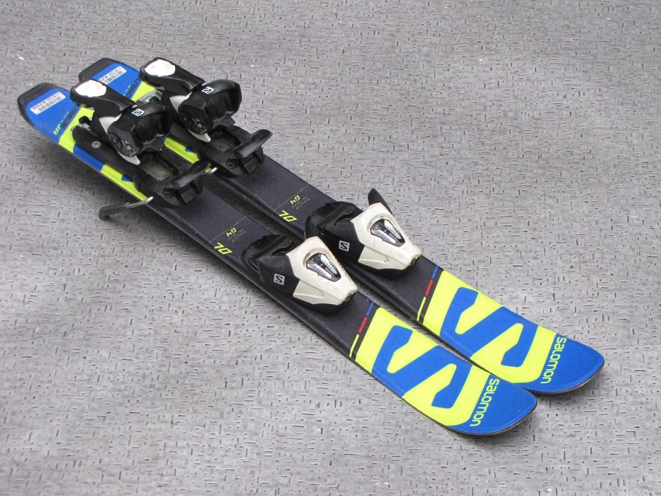 Świetne dziecięce narty SALOMON XRACE 70 cm! Po serwisie, Db stan!