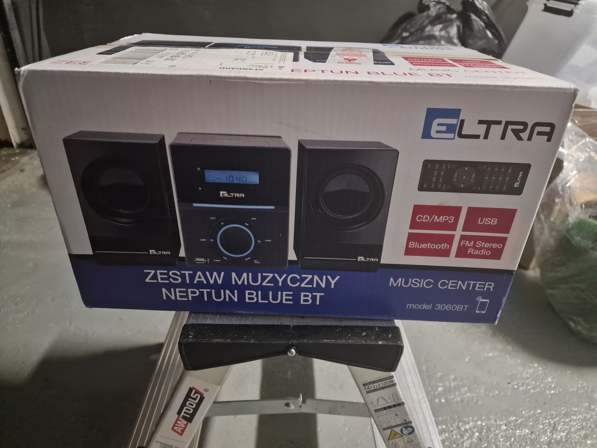 Mini wieża Neptun blue bt