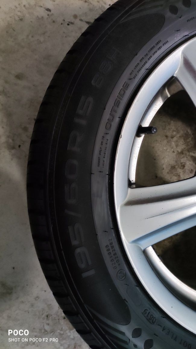 Felgi 4x110 R15" opony 195/60 R15 Nokian N-line