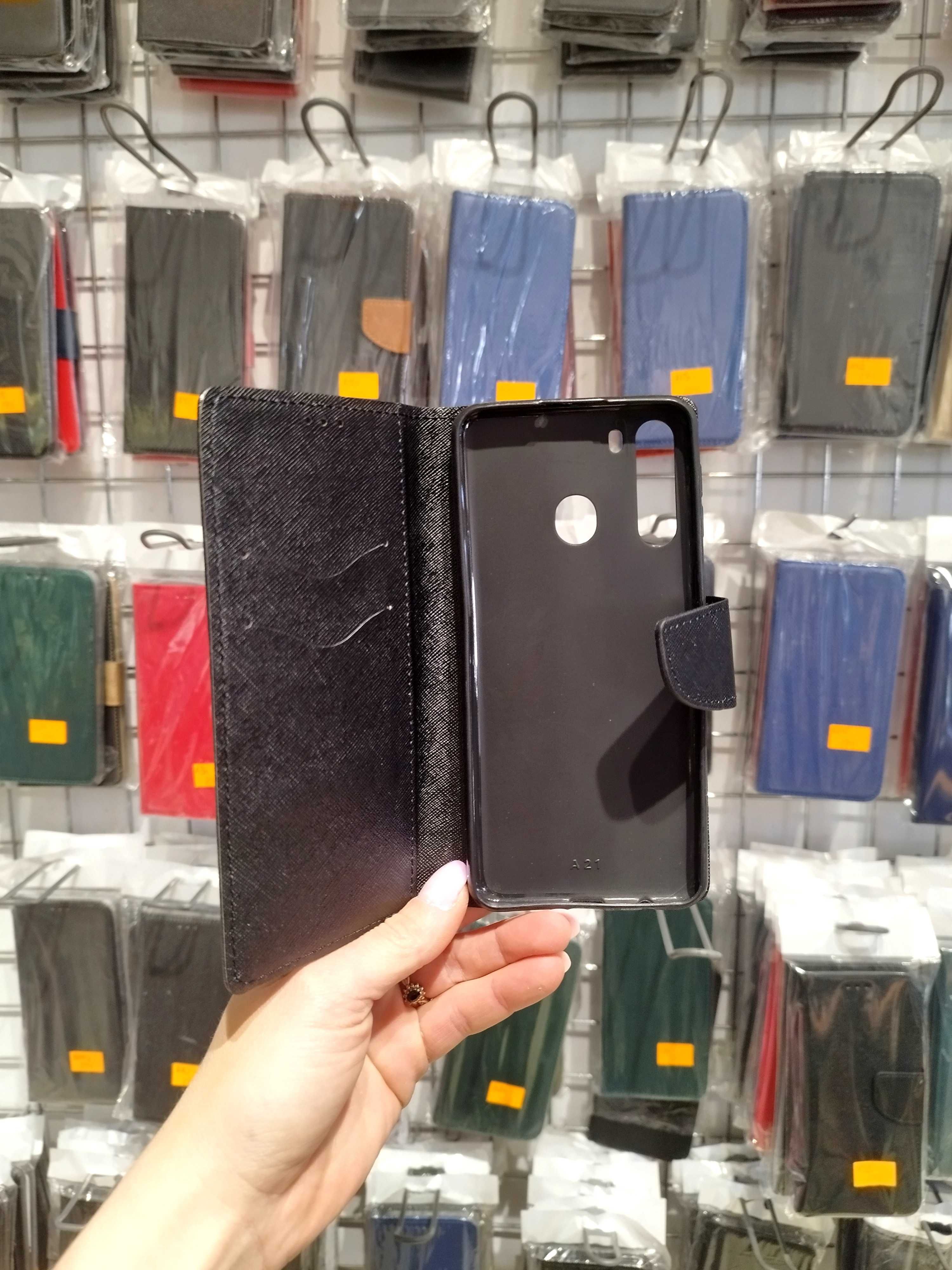 etui z klapką, pokrowiec zamykany, futerał Samsung A21