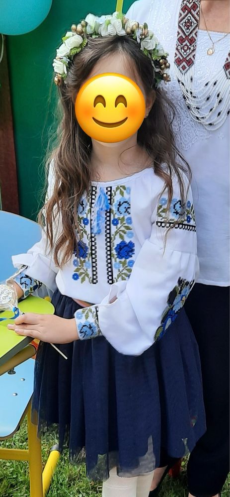 Вишиванка ,вишита сорочка  на 6-7 років