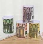 Mealheiro Metal estampas em euros