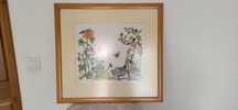 Quadro em ponto de cruz com moldura
