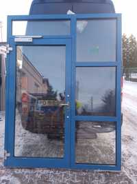 KR HAUS Drzwi 190x252 zewnętrzne 5 szt alu używane okna drzwi