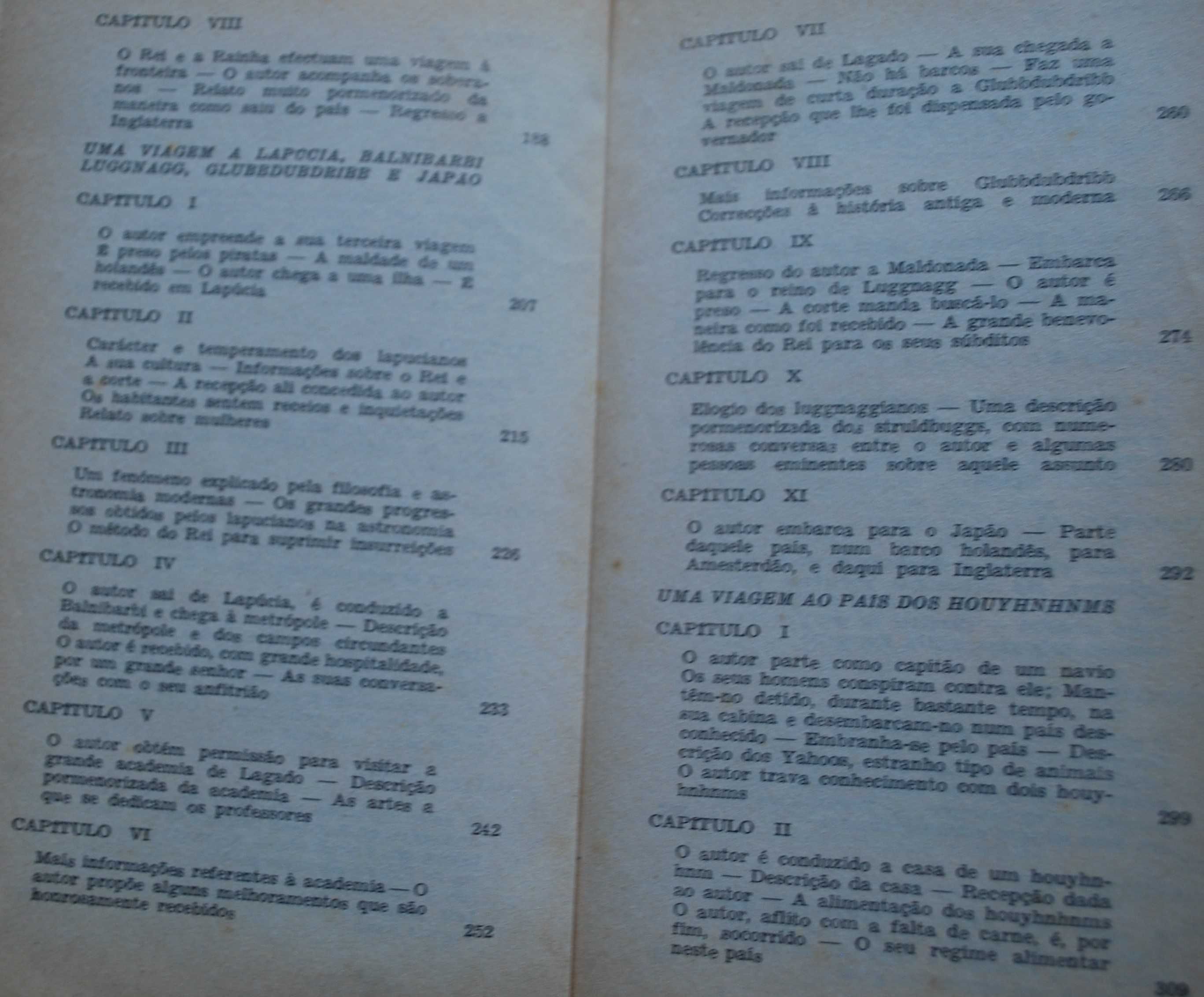 As Viagens de Gulliver de Jonathan Swift - 1ª Edição Ano 1964