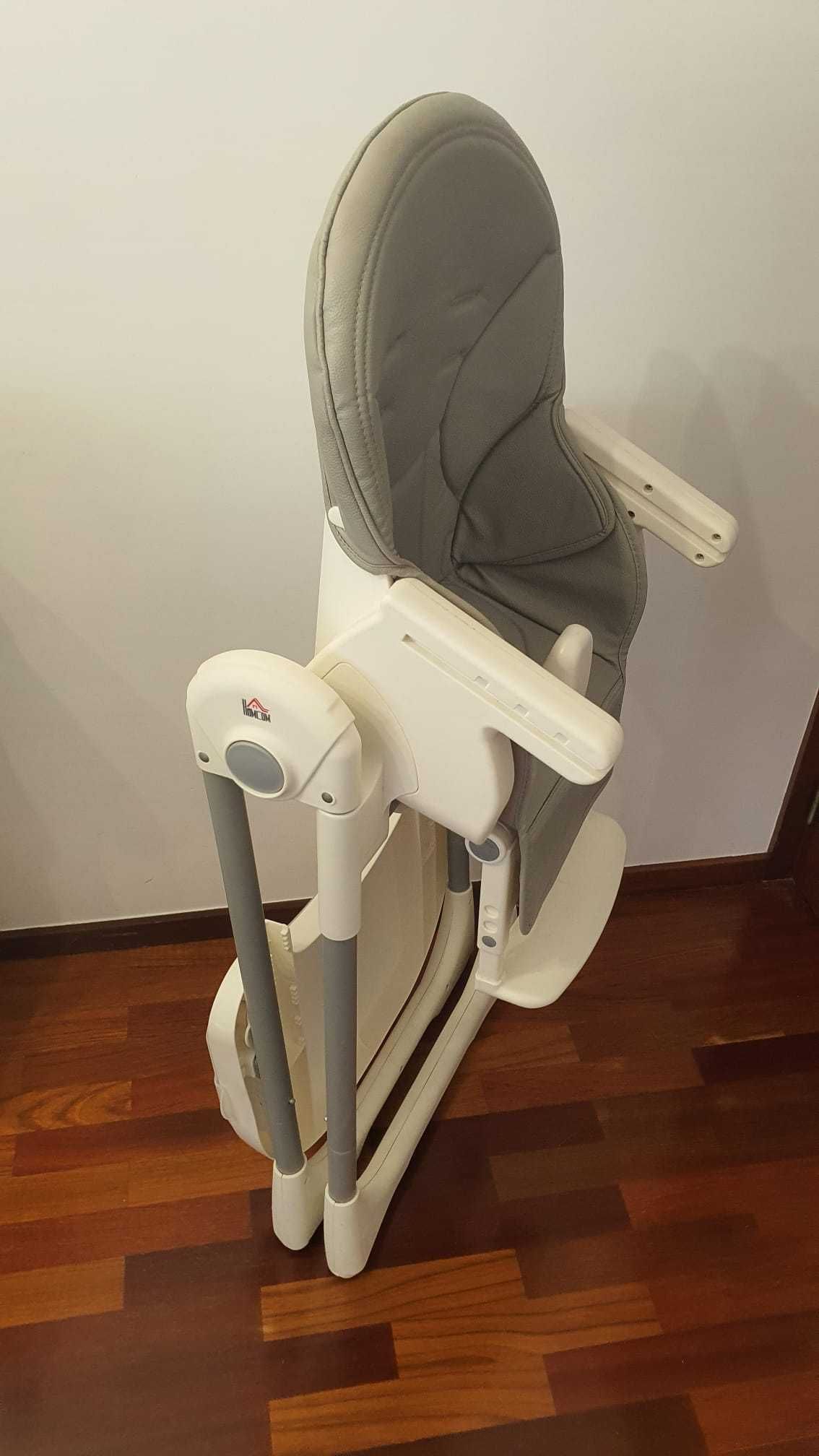 Cadeira de refeição ajustável e dobrável para bebê