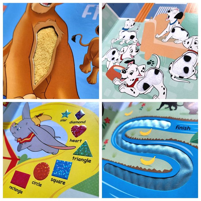 Disney Animal Friends książeczka sensoryczna po angielsku