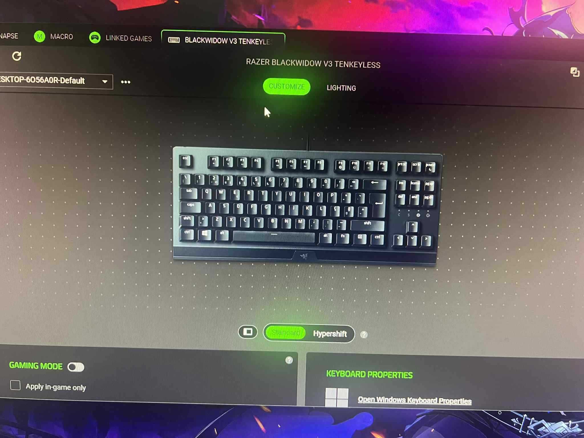 Teclado Razer Blackwidow v3
