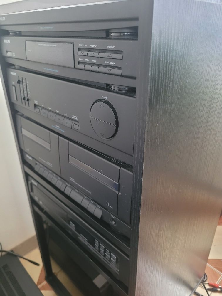 Wieża PHILIPS razem z szafką - idealny stan