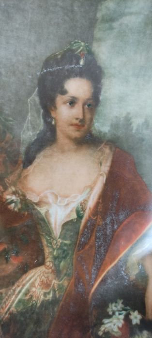 Talerz "Portret Hrabiny Cosel" Malarz dworu Augusta II