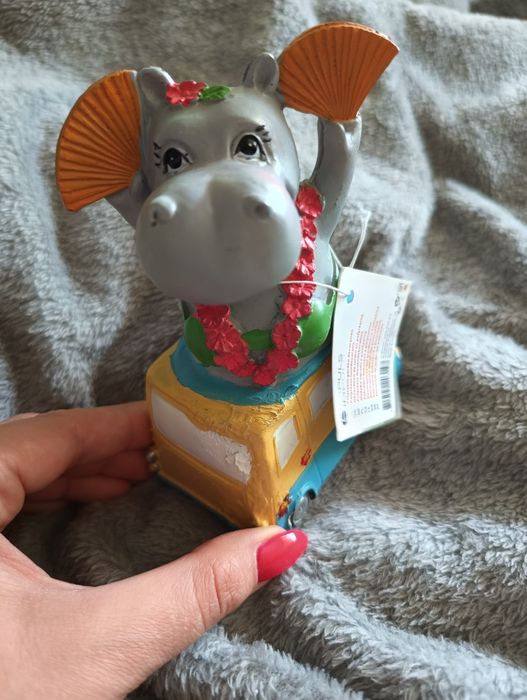 Figurka ogrodowa Hipopotam