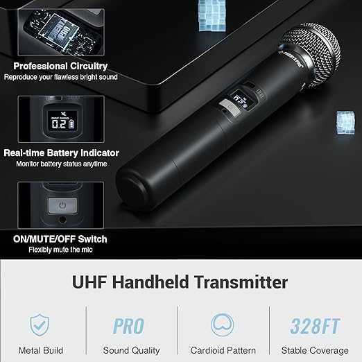 PHENYX PRO PTU 71AB System mikrofonów bezprzewodowych, bodypack