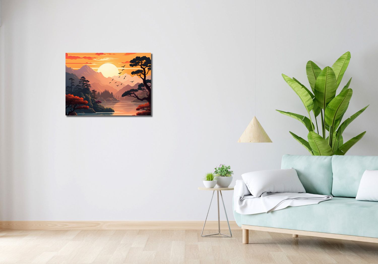 Obraz 70x50cm Złoty Zachód