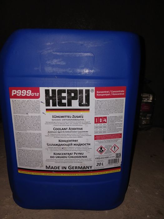 Antifreeze G12 червоний 20 л HEPU